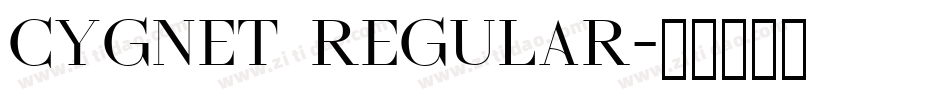 Cygnet Regular字体转换